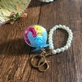 thumbnail image 4 of Bangcool Keychain Pendant Creative Faux Flower DIY Key Ring Pendant with Pearl Chain, 4 of 6