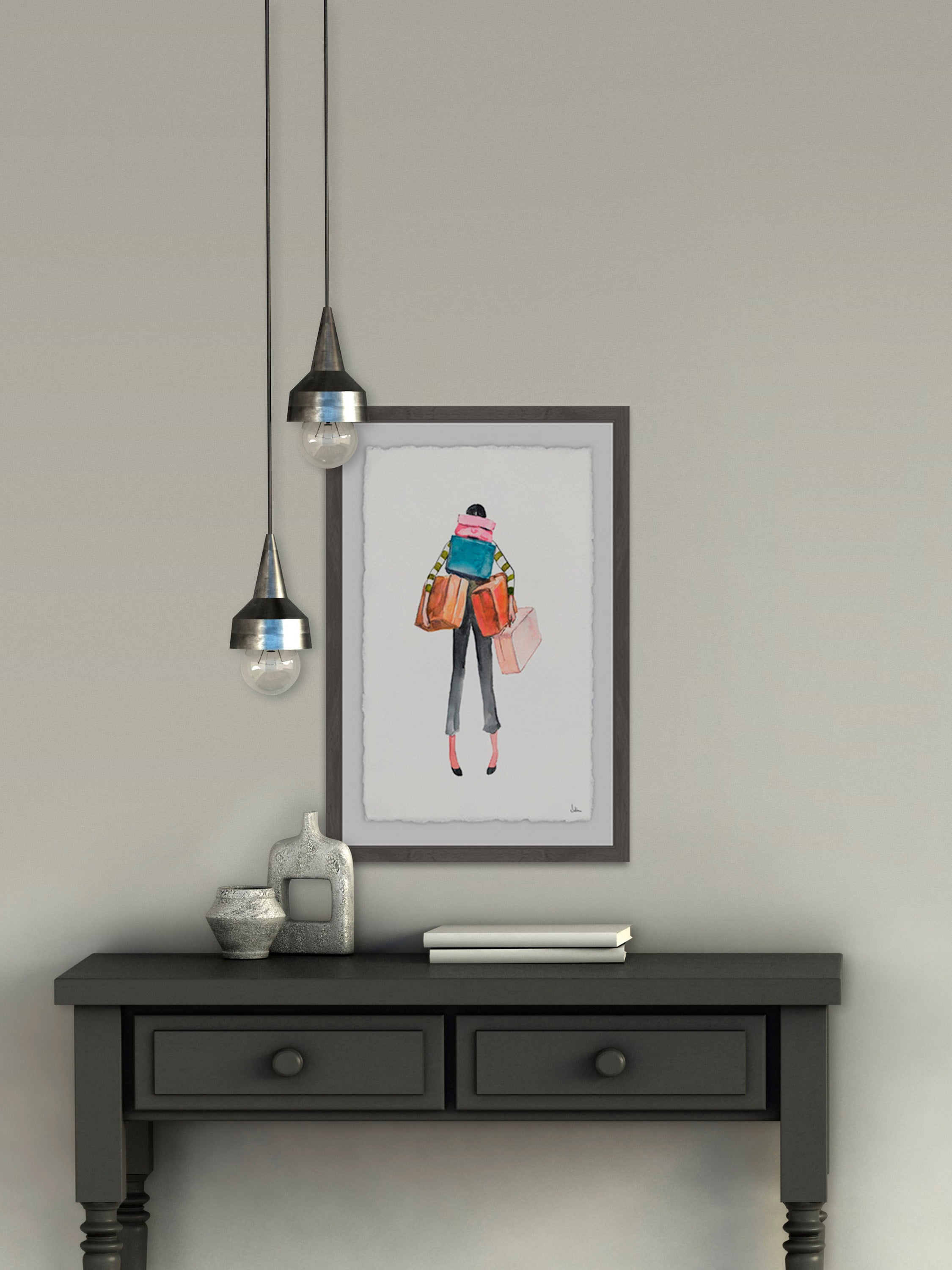 Wandering Framed Painting Print