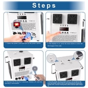4Pack Cold Spark Machine DMX Firework Machine 3-16ft Adjustable for Wedding Stage Party DJ Disco,White