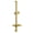 Brass, variant on Kingston Brass KX8268 Claremont 24-Inch Stainless Steel Shower Slide Bar with Soap Dish in Brushed Nickel