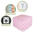 thumbnail image 6 of Majestic Home Goods Decorative Soft Pink Links Large Ottoman, 6 of 6