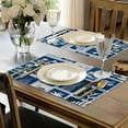 thumbnail image 3 of Beach Palm Tree Placemats Set of 6 for Table Runner, Seasonal Kitchen Dining Table Decoration for Indoor Party Home Gifts 12 x 18 inch, 3 of 6