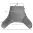 thumbnail image 2 of Nestl Backrest Reading Pillow, Bed Rest Pillow with Arms for Sitting In Bed, Shredded Memory Foam Back Support Pillow, Gray, 2 of 8