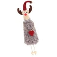 thumbnail image 1 of Colgante de Navidad, colgante de animal de figura artesanal de muñeca, decoración de adorno colgante Gris Yuyangstore Colgante de alce, 1 of 8