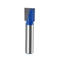 thumbnail image 1 of Unique Bargains 10mm Dia 8mm Shank Bottom Cleaning Router Bit 2 Flutes Carbide Tipped Cutter Uncoated for Woodworking Blue, 1 of 5