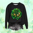 thumbnail image 1 of TaTaai Womens Holiday Graphic Sweatshirt St Patricks Day Long Sleeve Crewneck Loose Fit Casual Pullover Top Luck Theme Gift, 1 of 5