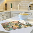 thumbnail image 6 of FREEAMG Absorbent Dishes Drainer/Rack Mat for Countertop Small Size 16 x 18 inch, Microfiber Dish Drying Pads Kitchen Counter Draining Pad Watercolor Flower and Texture Pattern, 6 of 7