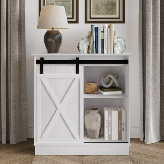 Castle Place Vintage Sideboard Buffet Cabinet, White