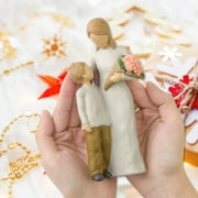 Mother and Son Figurine - Handcrafted Family Keepsake, Modern Home Decor Gift for Mom