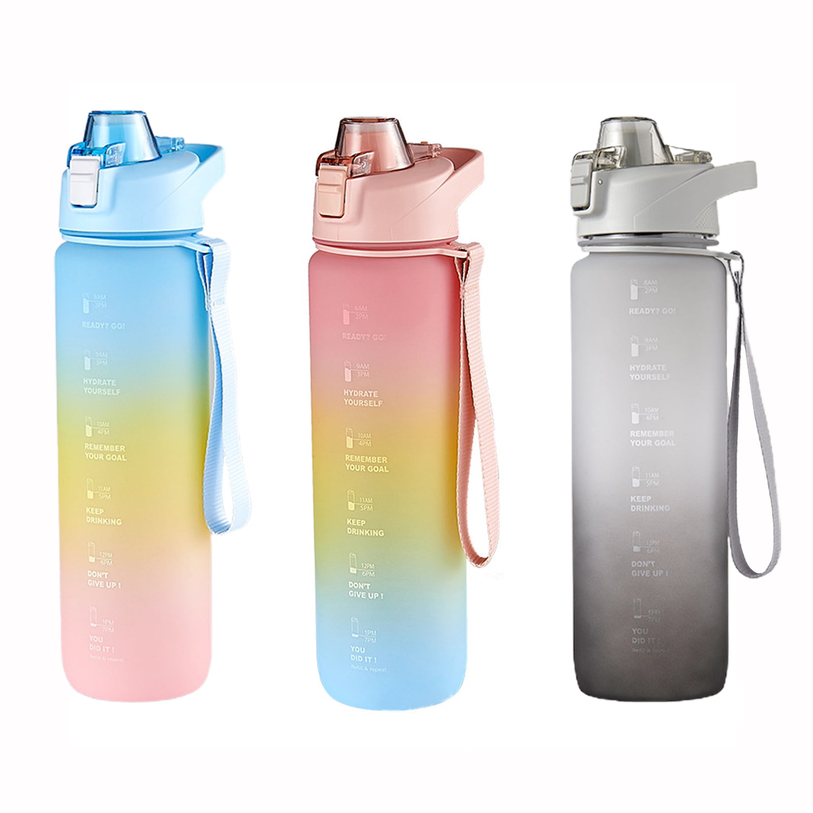 NEW HiDR8 85 Oz Motivational Sports Bottle BPA Free Stay Hydrated PINK