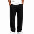 thumbnail image 2 of HAOTAGS Boys Sweatpants (2-15) Open Bottom Elastic Waist Loose Casual Workout Side Pockets Jogger Pants Black Size 2T, 2 of 7