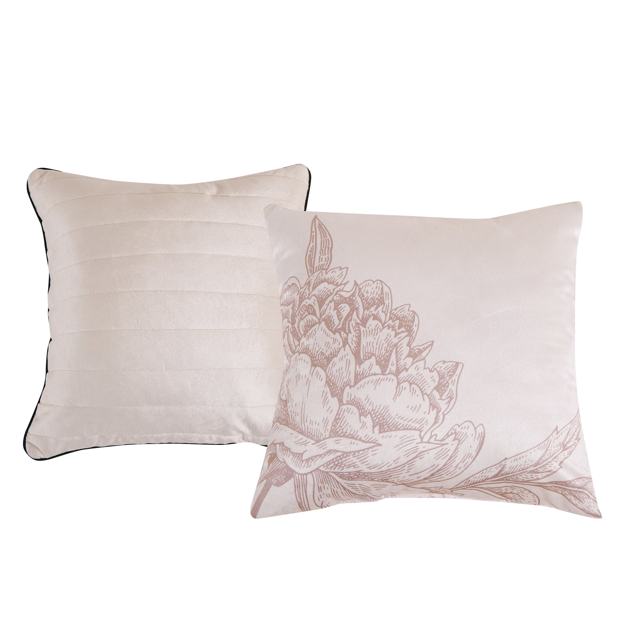 EvJK 5-Piece Comforter Set – Soft & Cozy Stylish Print Comforter with Coordinated Shams and Decorative Pillows, Queen