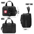 thumbnail image 3 of 1000D Tactical First Aid Pouch, MOLLE Medical Utility Bag with Quick Access Buckle, Portable EMT Trauma Organizer for Hiking, Camping, Hunting & Outdoor Travel, 3 of 4