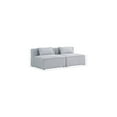 thumbnail image 3 of Meridian Furniture Cube Grey Durable Linen Modular Sofa, 3 of 7