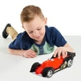 thumbnail image 3 of Hot Wheels Color Crashers Hi-Tech Missile, Motorized Toy Car with Lights & Sounds, Red, 3 of 9