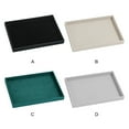 thumbnail image 4 of Transemion Stackable Jewelry Trays Impact-resistant Smooth Line Jewelry Boutiques Wide Application Cloth Jewelry Display Tray Green 1Set, 4 of 6