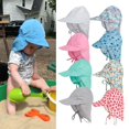 thumbnail image 4 of Sombrero de sol de malla transpirable para exteriores de verano para bebés, bonito sombrero de protección solar para viajes para niños, 4 of 6