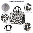 thumbnail image 4 of Obrewu Leopard Print Pattern Lunch Bag for Adult, Insulated, Leakproof, Oxford Cloth, 4 of 7