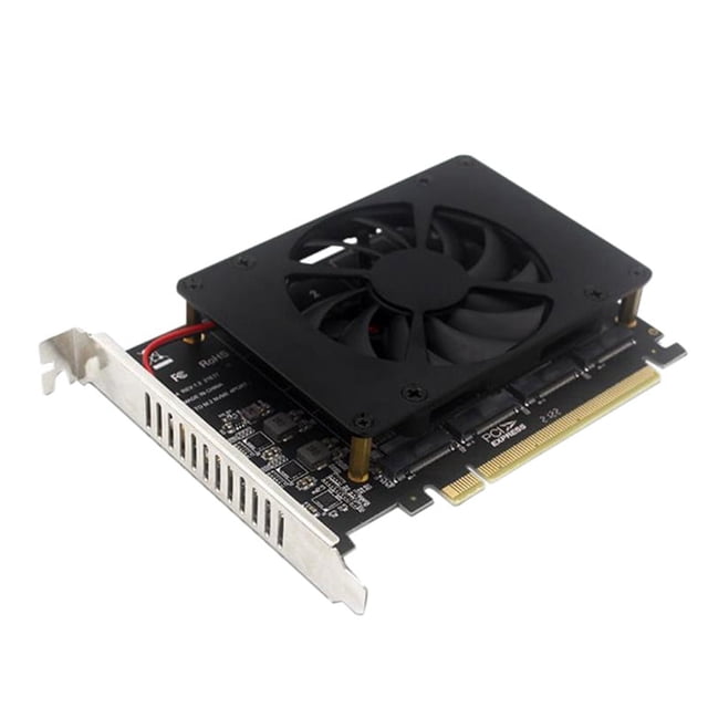 Tarjeta adaptadora de expansión de matriz SSD PCIEX16 NVME M2 MKEY para placa base, tarjeta dividida PCIE