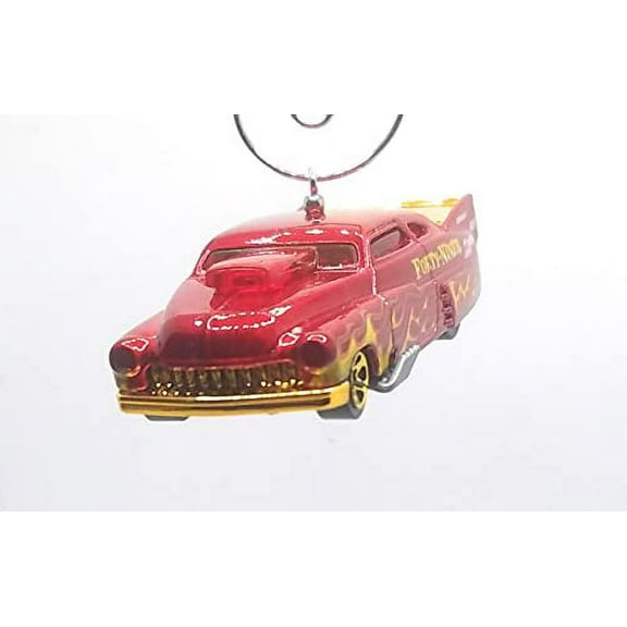 Christmas Ornament for 1949 Mercury MERC Dragster Red