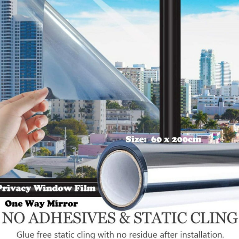 Multi-size One Way Mirror Window Film Privacy Sun Blocking Glass Sticker  Heat Control Reflective Film Self Adhesive Window Tint