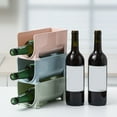 thumbnail image 4 of Stackable Plastic Wine Rack, Space-Saving Design, Super Sturdy Bottles Organizer, Easy Clean & Robust Material, Clear PET Plastic for Kitchen and Home Decor (3Pcs), 4 of 4