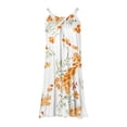 thumbnail image 4 of Pop Seller Women's Summer Sexy Suspender Dress Sleeveless Printed Dress Mini Sling Dress White S, 4 of 5