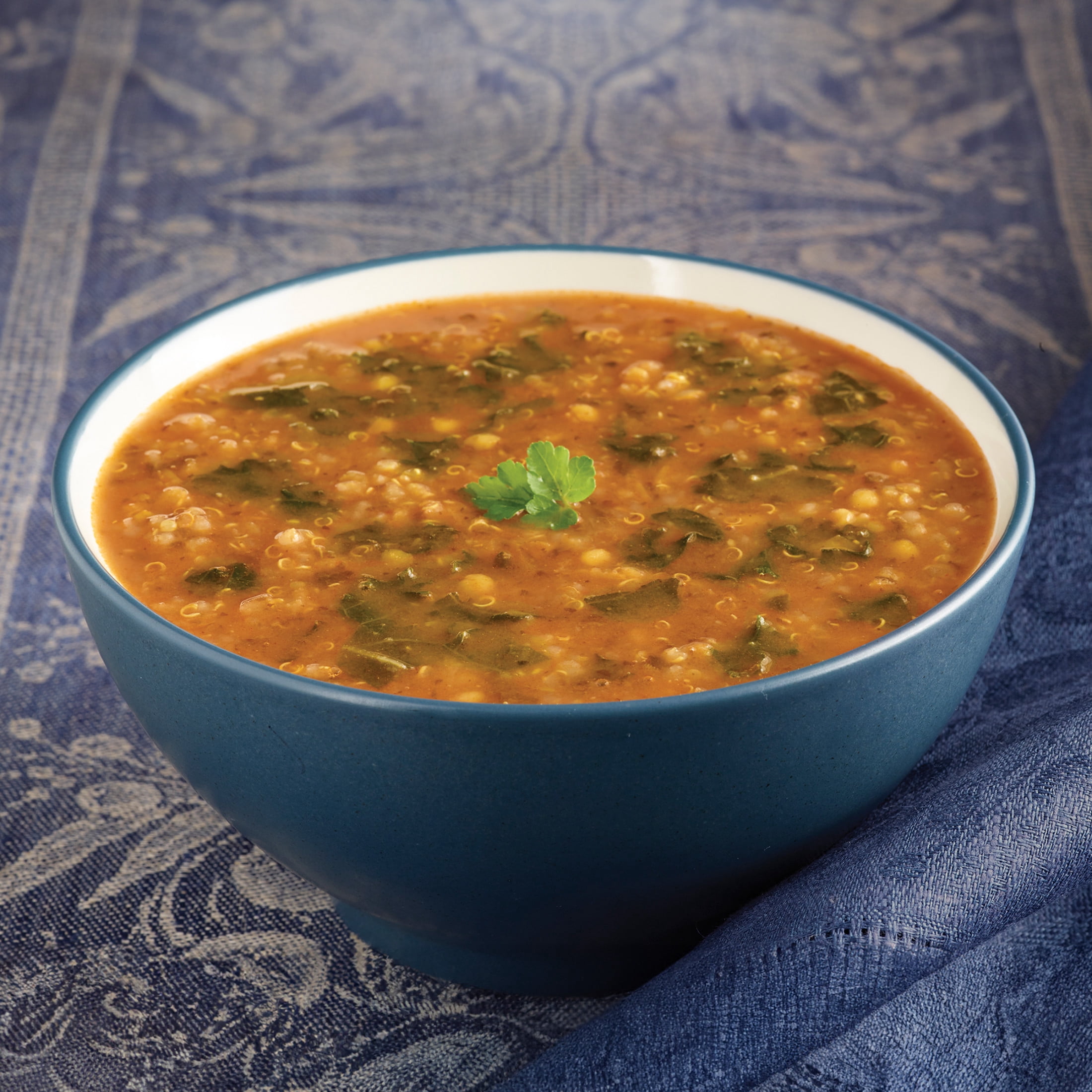 (4 pack) Amy’s Soup, Plant-Based Organic Quinoa, Kale & Red Lentil Soup, Gluten Free, Made With Organic Green Lentils and Vegetables, Canned Organic Soup, 14.4 Oz
