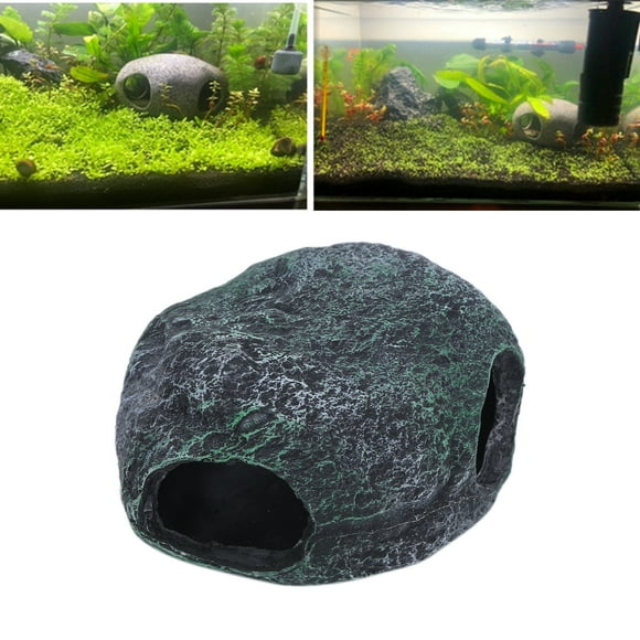 Aquarium Cave Decorations, Resin Ornaments Cichlid Avoiding Tank Aquarium Hideout Simulation Stone for Fish for Aquarium for Aquarium Decor