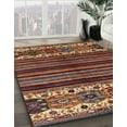 thumbnail image 3 of Ahgly Company Machine Washable Indoor Rectangle Abstract Saffron Red Area Rugs, 2' x 3', 3 of 7