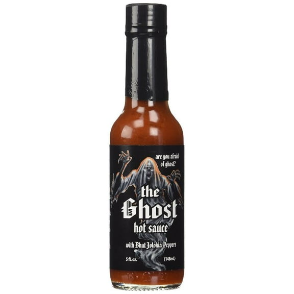 The Ghost Hot Sauce 5 Oz Bhut Jolokia Peppers 1449