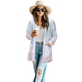 thumbnail image 2 of SCRAWLGOD Cherry Blossom Women's Cardigan Sweaters Long Sleeve for Women Dressy Long Sleeve Womens Long Cardigan Size L Stretchable Sweater Jacket for Women Casual, 2 of 7