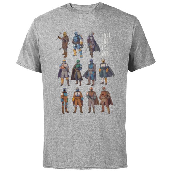 Star Wars The Mandalorian Bounty Hunters This is the Way - Short Sleeve Cotton T-Shirt for Adults - Customized-Athletic Heather
