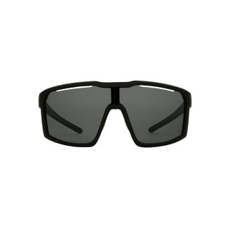 Ironman Men's Shield Sport Sunglasses Black Blue - Walmart.com