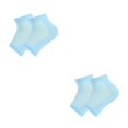 thumbnail image 4 of Sonducket 1 juego de calcetines de tacón de gel de lana sin dedos cómodos con punta abierta de silicona belleza calcetería experiencia de spa kit de Malla Noche Azul 2piezas Sonducket CBP362350, 4 of 6
