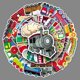 thumbnail image 1 of Stickers de tren DIYYILIF 100 piezas impermeables de vinilo, 1 of 5