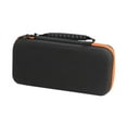 thumbnail image 3 of Estuche de almacenamiento para micrófono, bolsa de transporte, caja de almacenamiento, resistente al agua, relleno de esponja, bolsa de viaje, estuche borde naranja, 3 of 10