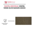 thumbnail image 2 of Mantel Individual Namaro Design 4 Piezas Vinipiel Verde Oliv, 2 of 5