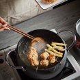 thumbnail image 4 of Japanese Style Deep Frying Pot Tempura Black Kitchen Frter Pan For Kitchen Cooking, 4 of 8