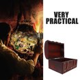 thumbnail image 3 of WEUVEB 1Ud Caja Retro Multifuncional De Madera Para Guardar Joyas Y Artículos Personales Oscuro, 3 of 6