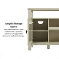 thumbnail image 3 of Walker Edison Transitional Wood Glass Door Storage Sideboard 58" - Coastal Oak, 3 of 15