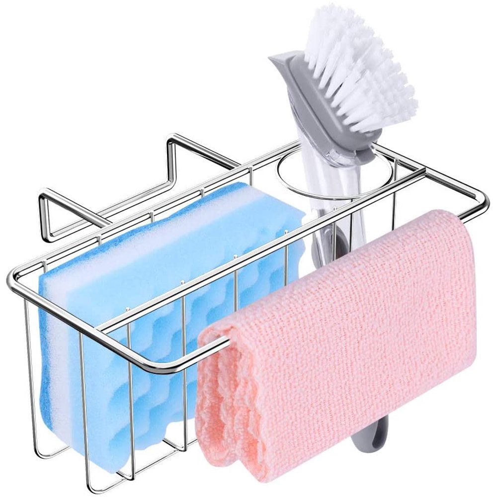 JosLiki Sponge Holder for Sink Caddy Kitchen Sink Sponges Holder, 2