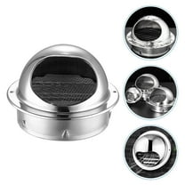 WHAMVOX 1pc Stainless steel Cooker Hood Exhaust Cover Premium Air Vent (Silver)