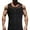 Black, variant on Bcfgryg Men's Slim Fit Zippered Vest Shirt Slim Fit Abdominal Shapewear Worn Inside Men's Sleeveless Jacket Vest