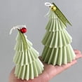 thumbnail image 2 of Molde de silicona de árbol de Navidad 3D, Kit de fabricación de velas de Navidad DIY, jabón hecho a mano, yeso, resina, herramientas para hornear, regalos de vacaciones, 2 of 4