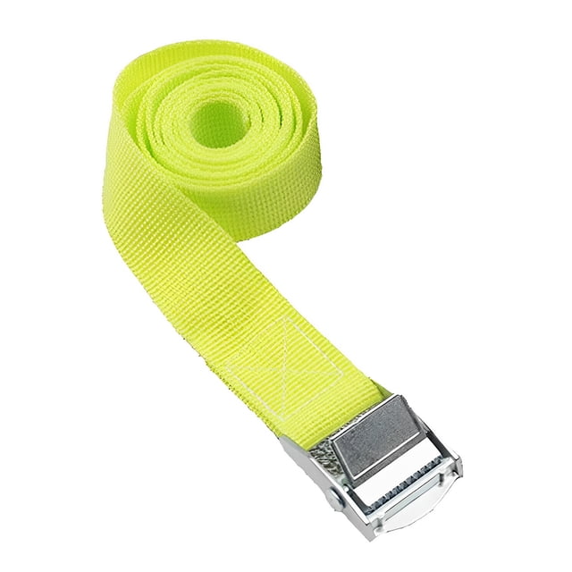 Youkk Leashing Strap Ratchet Tie Cargo Rope Polyester Multicolored Wear-resistance Book Rustproof Buckle Luggage Cable Light Green 50mm*5Meter
