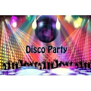 Happy Birthday Disco Banner 70s 80s 90s Fever Dance Let's Glow Crazy Neon Backdrop Background Hippie Party Decorations Supplies