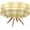 Lattice79810, variant on Round Tablecloth 60 Inch Yellow Buffalo Check Plaid Table Cloth Oil Spill Proof Waterproof Tablecloth Protector Farmhouse Style Round Table Cover for Dinner Party Picnic Kitchen Decor Indoor Outdoor