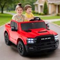 thumbnail image 2 of Gymax 24V 2 Seater Ride on Truck w/Remote Control 3 Speeds Bluetooth LED Headlight Red, 2 of 10