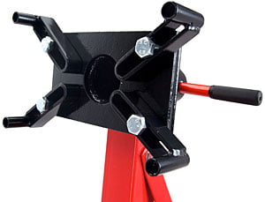 JEGS 80042 Red Engine Stand 2000 lbs Capacity 360 Degree Head Motor Stand 